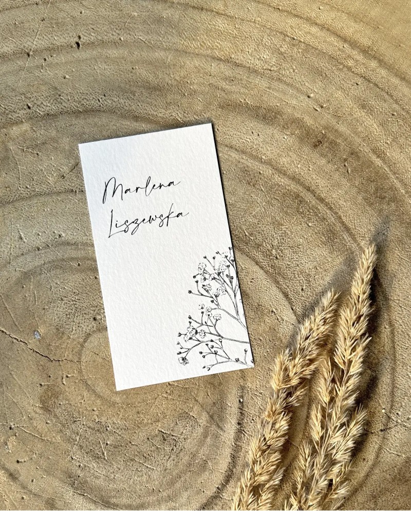 Winietki ślubne leżące rustykalne Maeve