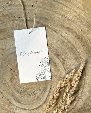 Zawieszki na butelki weselne Maeve rustykalne